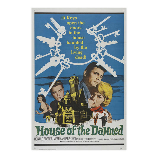 HOUSE OF THE DAMNED 1963 - Paper Movie Poster-24″ x 36″ (Vertical)-The Sticker Space
