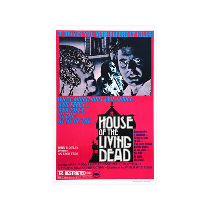 HOUSE OF THE LIVING DEAD 1976 - Paper Movie Poster-11″ x 17″ (Vertical)-The Sticker Space