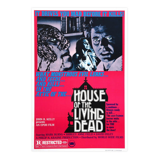 HOUSE OF THE LIVING DEAD 1976 - Paper Movie Poster-24″ x 36″ (Vertical)-The Sticker Space