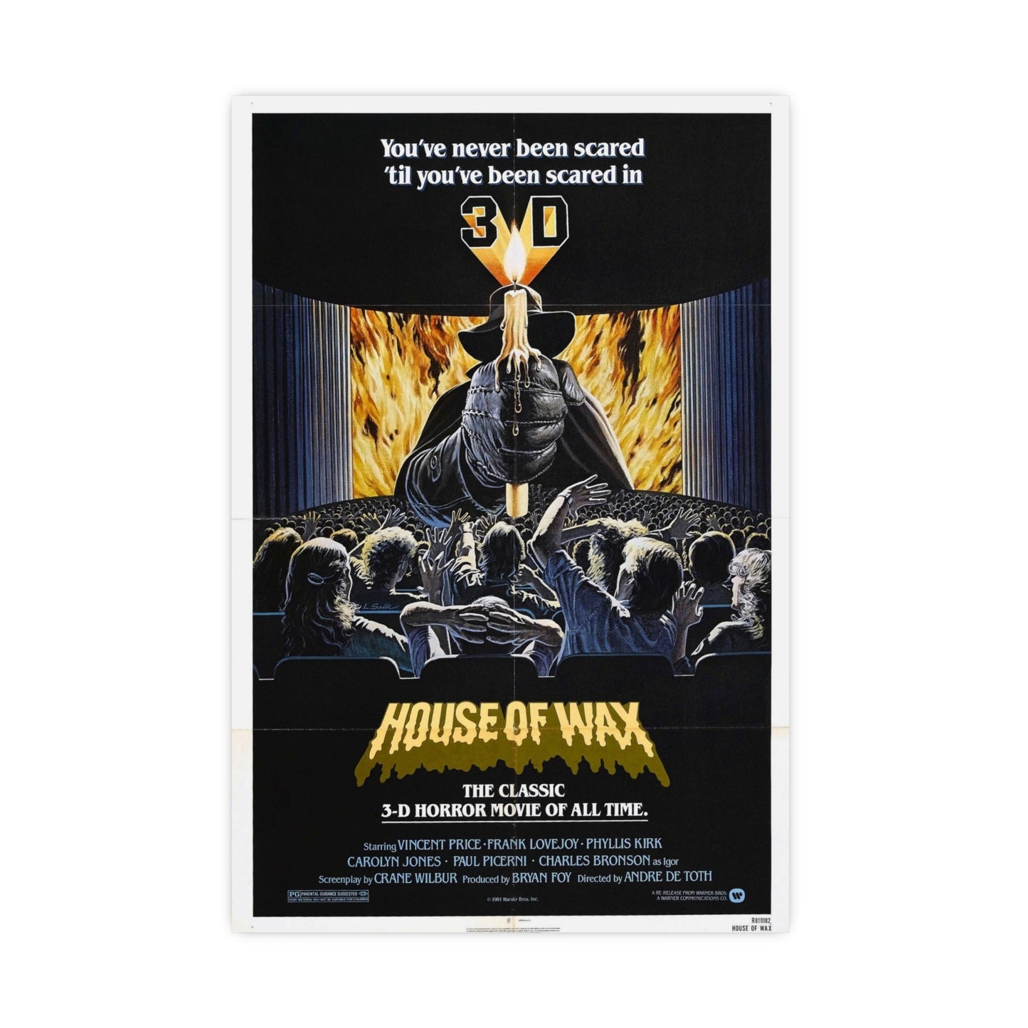 HOUSE OF WAX 1953 - Paper Movie Poster-16″ x 24″ (Vertical)-The Sticker Space