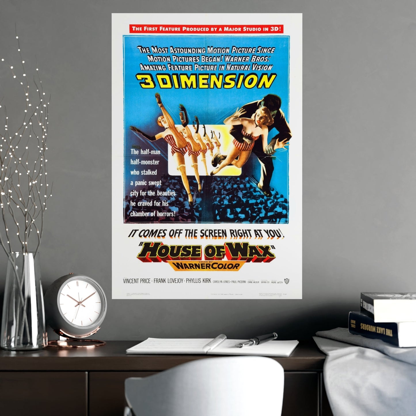 HOUSE OF WAX (2) 1953 - Paper Movie Poster-The Sticker Space