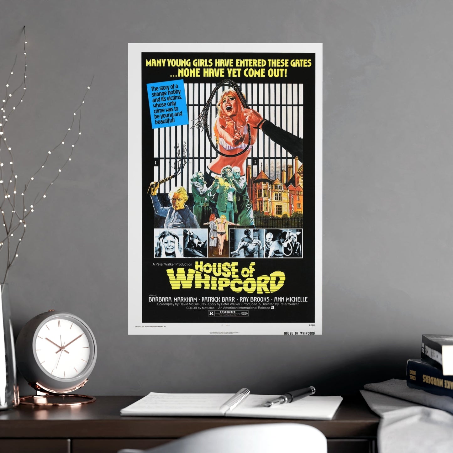 HOUSE OF WHIPCORD 1974 - Paper Movie Poster-The Sticker Space