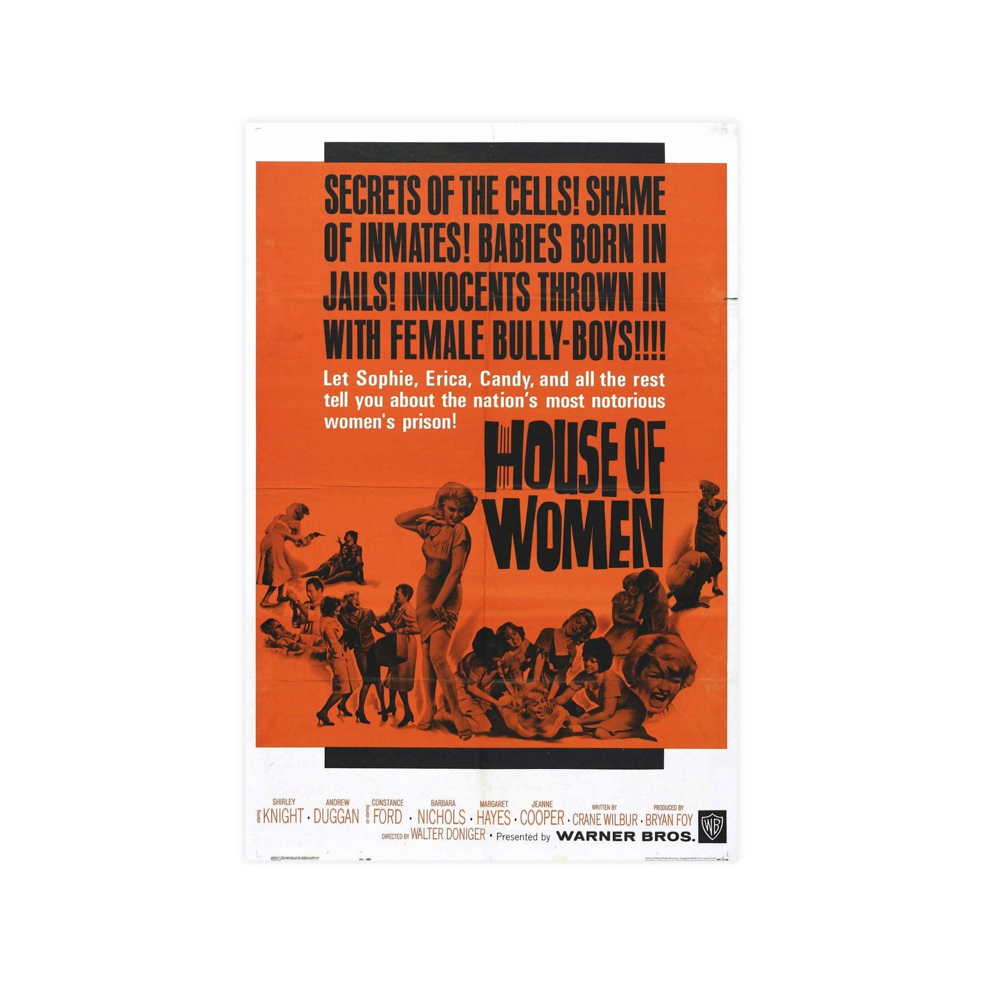 HOUSE OF WOMEN 1962 - Paper Movie Poster-12″ x 18″ (Vertical)-The Sticker Space