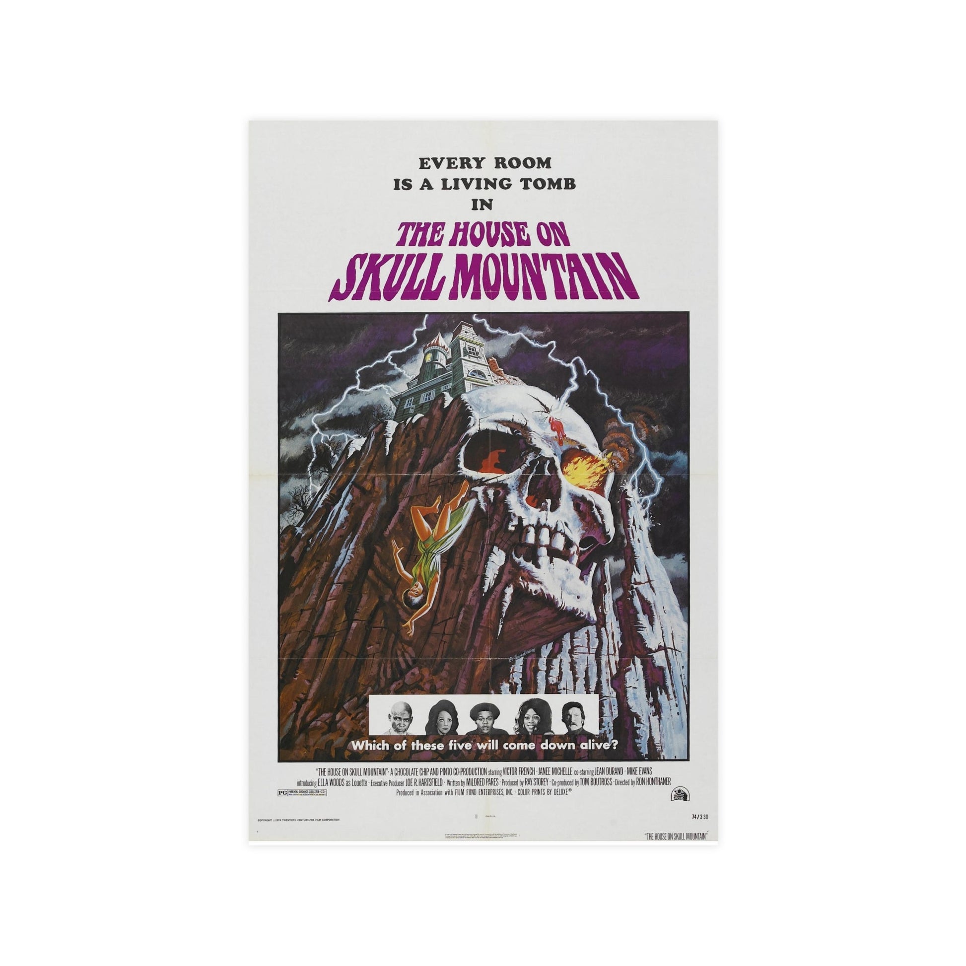 HOUSE ON SKULL MOUNTAIN 1974 - Paper Movie Poster-11″ x 17″ (Vertical)-The Sticker Space