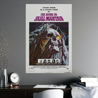 HOUSE ON SKULL MOUNTAIN 1974 - Paper Movie Poster-The Sticker Space