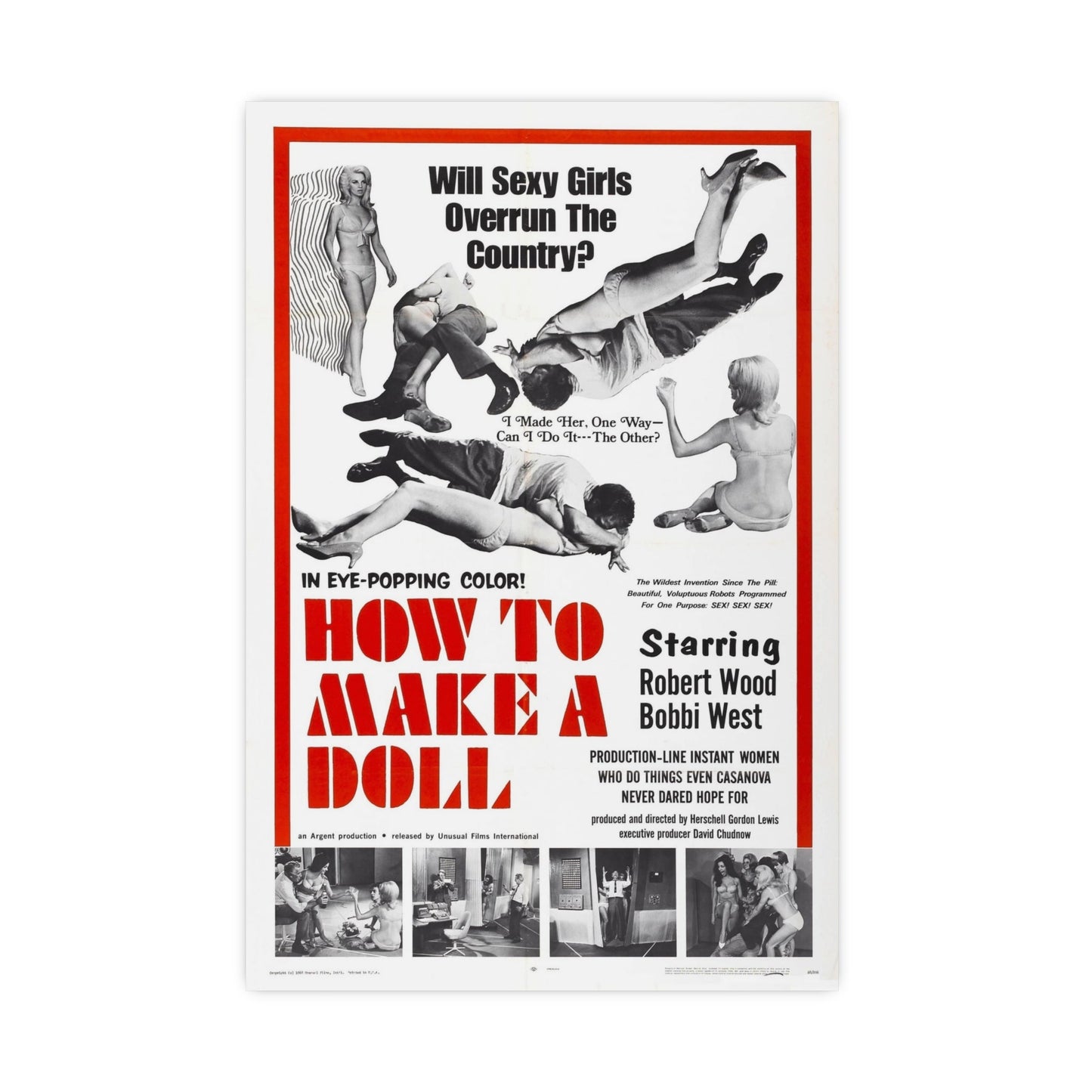 HOW TO MAKE A DOLL 1968 - Paper Movie Poster-16″ x 24″ (Vertical)-The Sticker Space