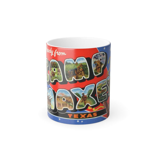 Howdy from Camp Maxey Texas (Greeting Postcards) Color Changing Mug 11oz-11oz-The Sticker Space