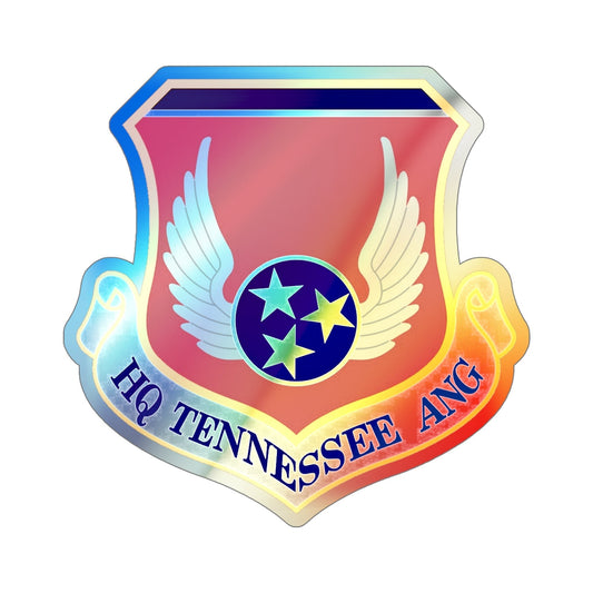 HQ Tennessee Air National Guard (U.S. Air Force) Holographic STICKER Die-Cut Vinyl Decal-6 Inch-The Sticker Space