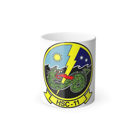 HSC 11 Helicopter Sea Combat Squadron 11 (U.S. Navy) Color Changing Mug 11oz-11oz-The Sticker Space