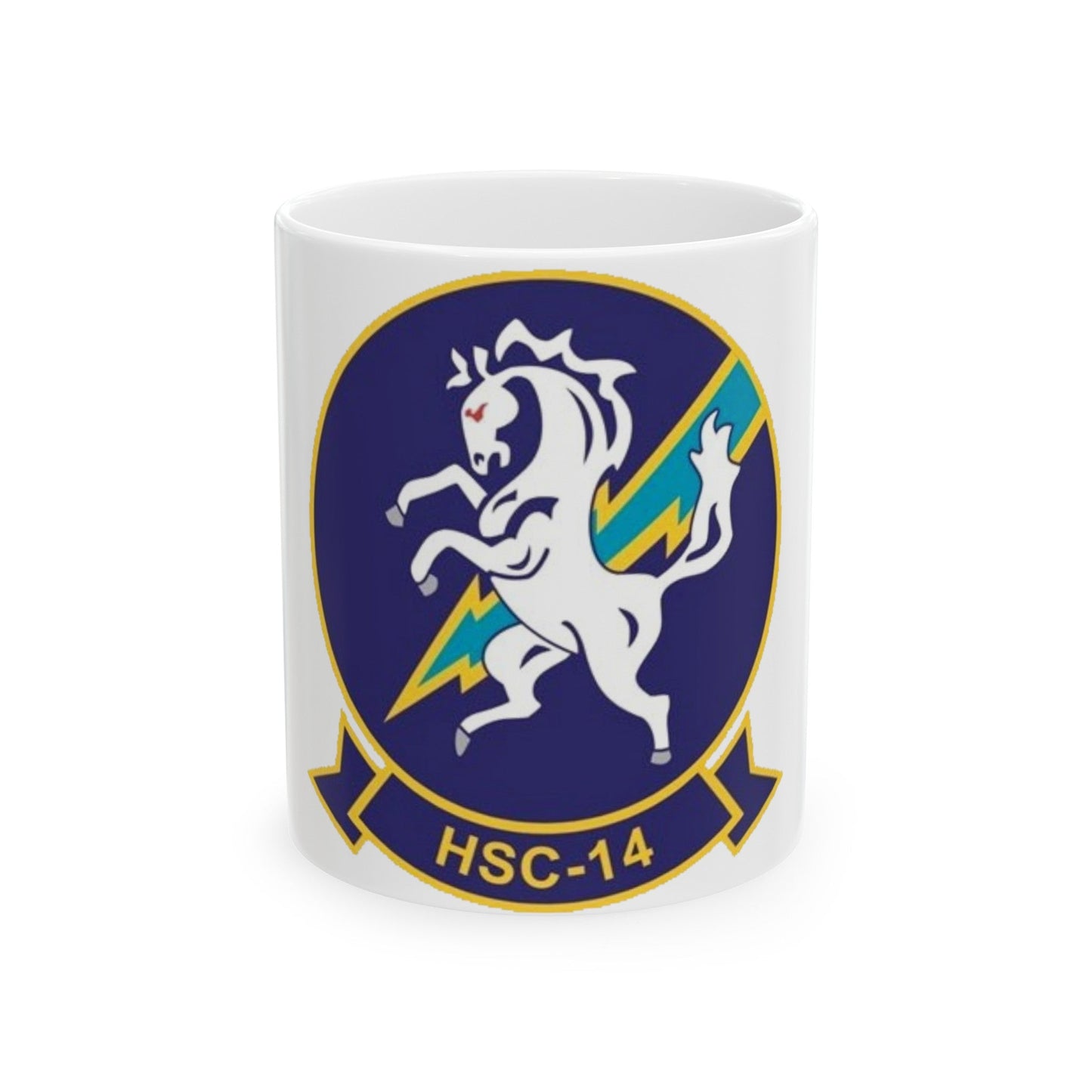 HSC 14 (U.S. Navy) White Coffee Mug-11oz-The Sticker Space