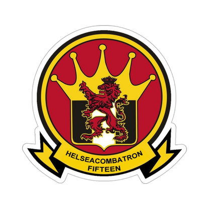 HSC 15 Helicopter Sea Combat Squadron 15 ‘Red Lions’ (U.S. Navy) STICKER Vinyl Die-Cut Decal-3 Inch-The Sticker Space