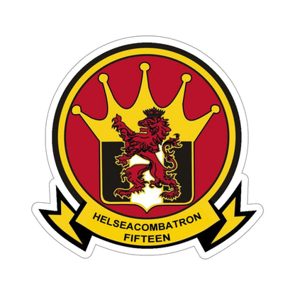 HSC 15 Helicopter Sea Combat Squadron 15 ‘Red Lions’ (U.S. Navy) STICKER Vinyl Die-Cut Decal-5 Inch-The Sticker Space