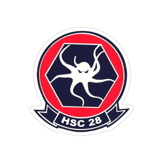 HSC 28 (U.S. Navy) Transparent STICKER Die-Cut Vinyl Decal-6 Inch-The Sticker Space