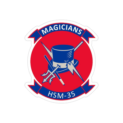 HSM 35 Helicopter Maritime Strike Squadron 35 (U.S. Navy) Transparent STICKER Die-Cut Vinyl Decal-3 Inch-The Sticker Space