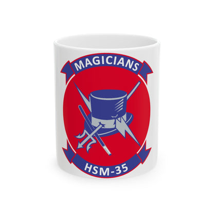 HSM 35 Magicians (U.S. Navy) White Coffee Mug-11oz-The Sticker Space