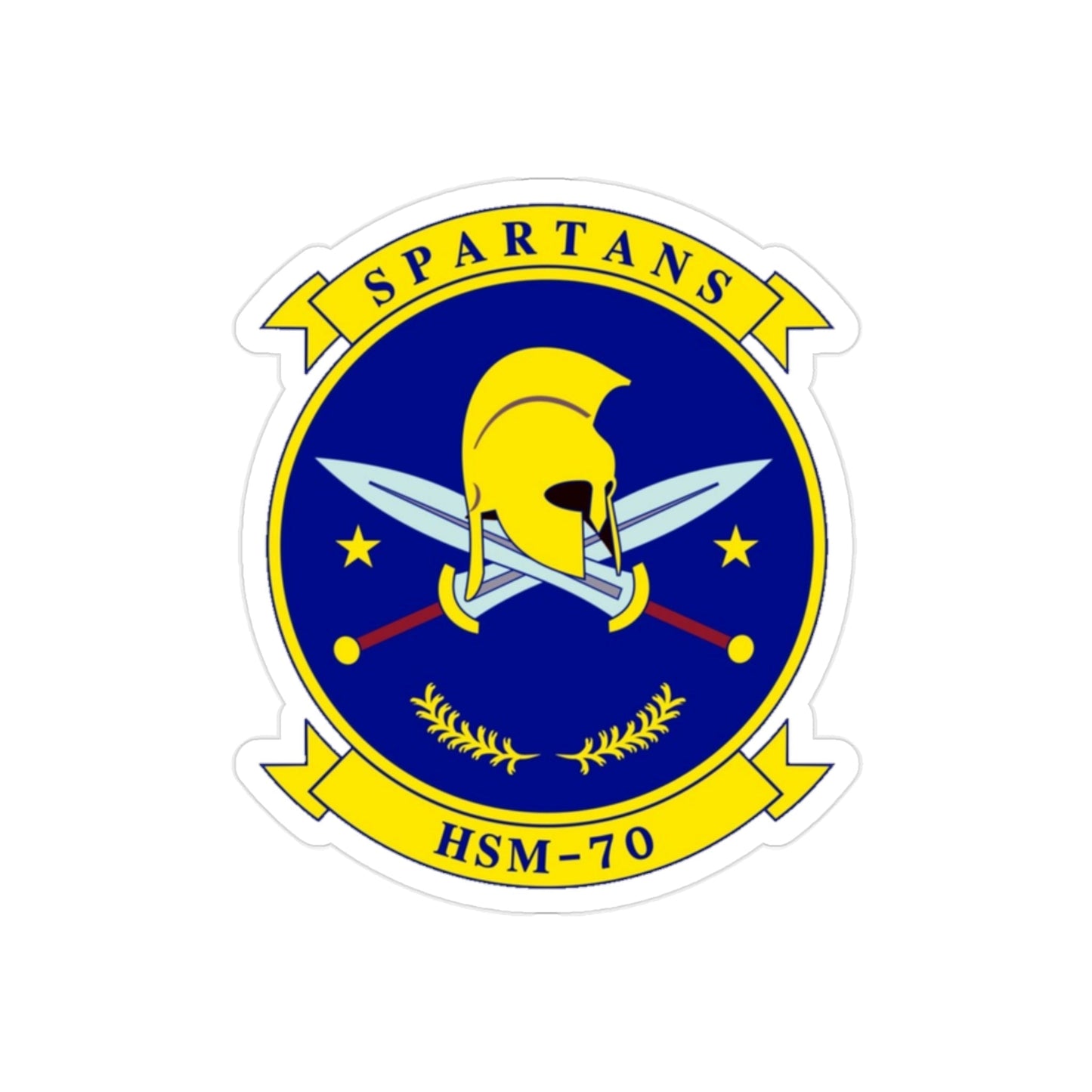 HSM 70 Helicopter Maritime Strike Squadron 70 (U.S. Navy) Transparent STICKER Die-Cut Vinyl Decal-2 Inch-The Sticker Space