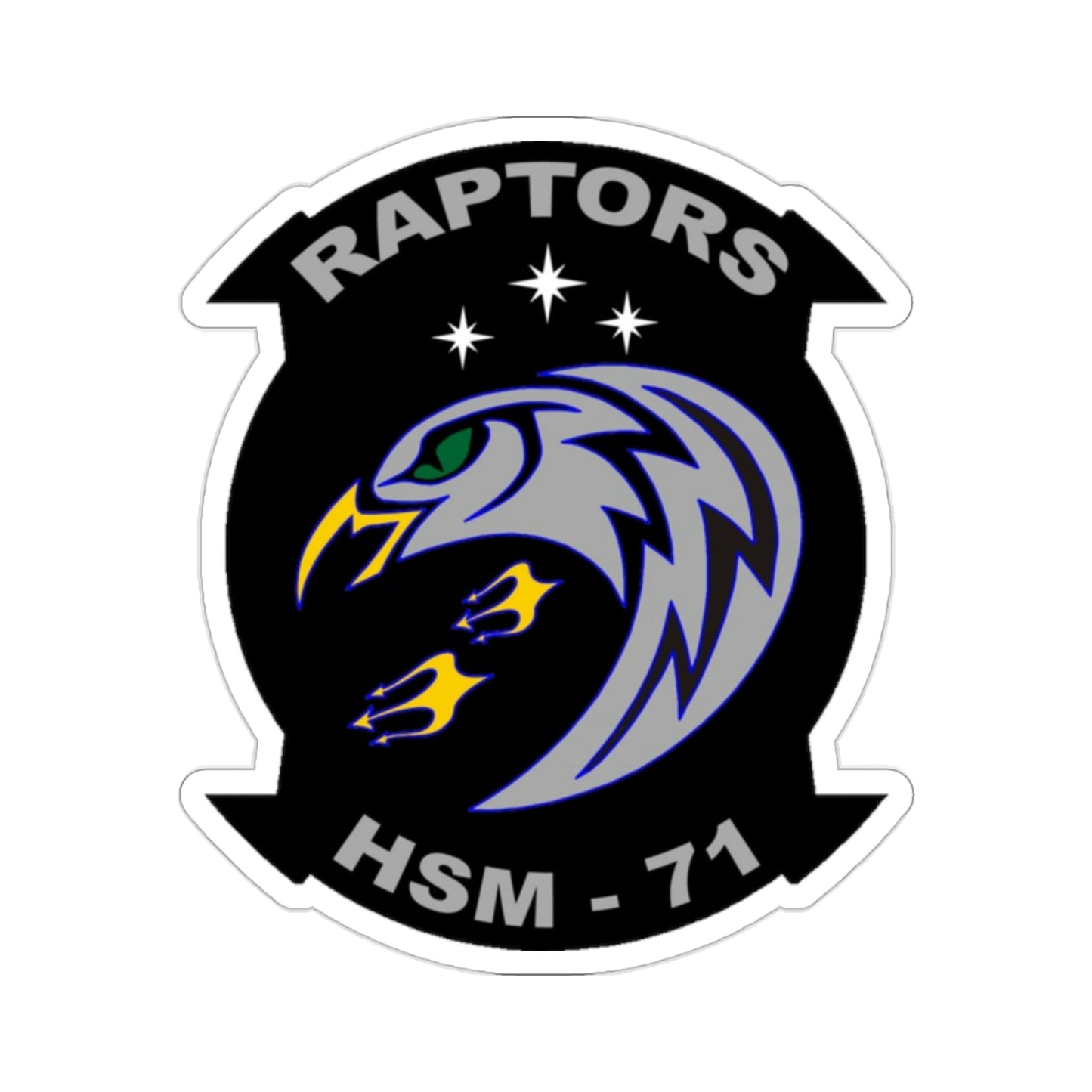 HSM 71 Raptors (U.S. Navy) STICKER Vinyl Die-Cut Decal-2 Inch-The Sticker Space