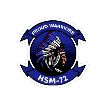 HSM 72 Helicopter Maritime Strike Squadron 72 (U.S. Navy) Transparent STICKER Die-Cut Vinyl Decal-3 Inch-The Sticker Space