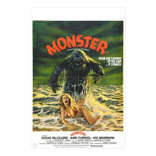 HUMANOIDS FROM THE DEEP (MONSTER) 2 1980 - Paper Movie Poster-24″ x 36″ (Vertical)-The Sticker Space