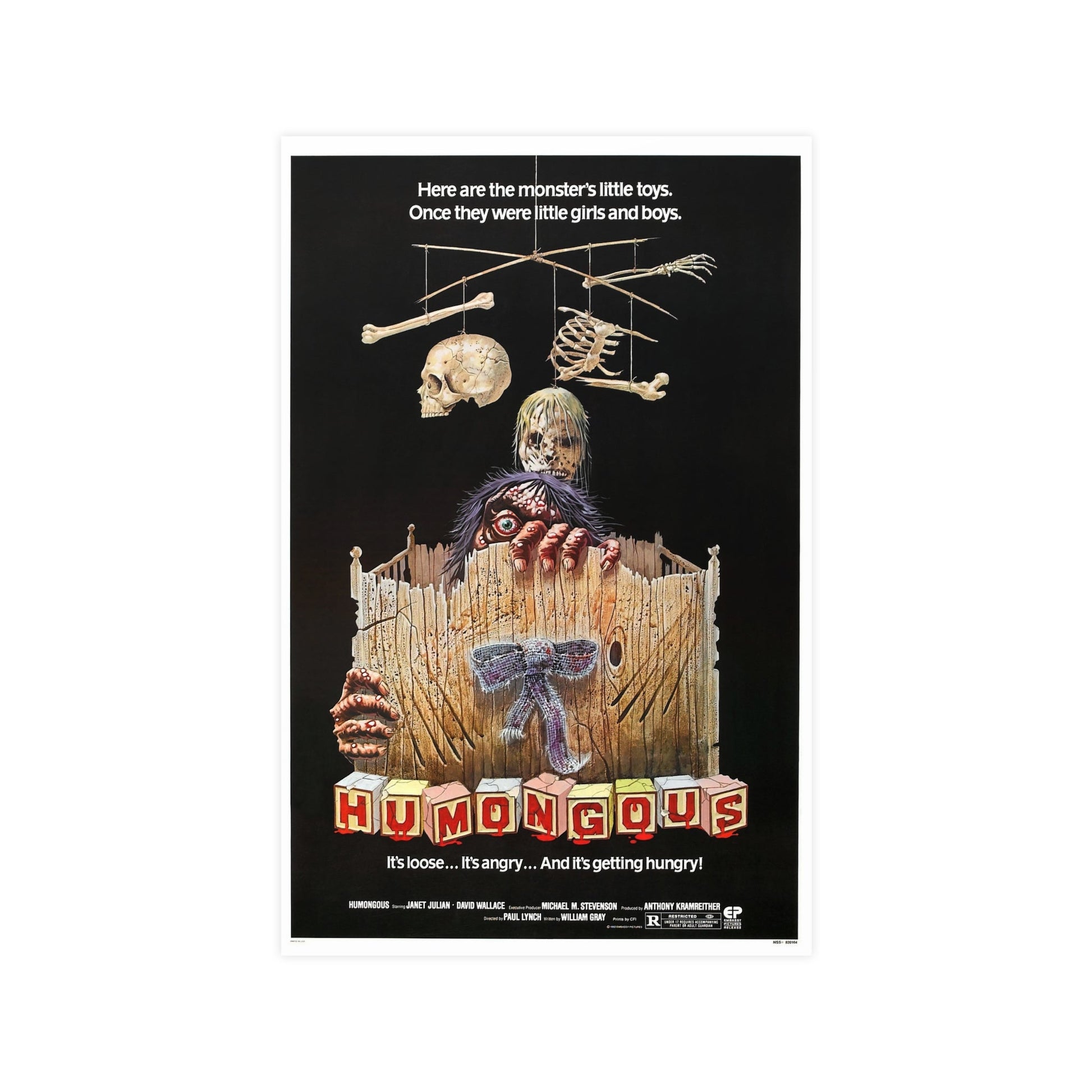 HUMONGOUS 1982 - Paper Movie Poster-11″ x 17″ (Vertical)-The Sticker Space