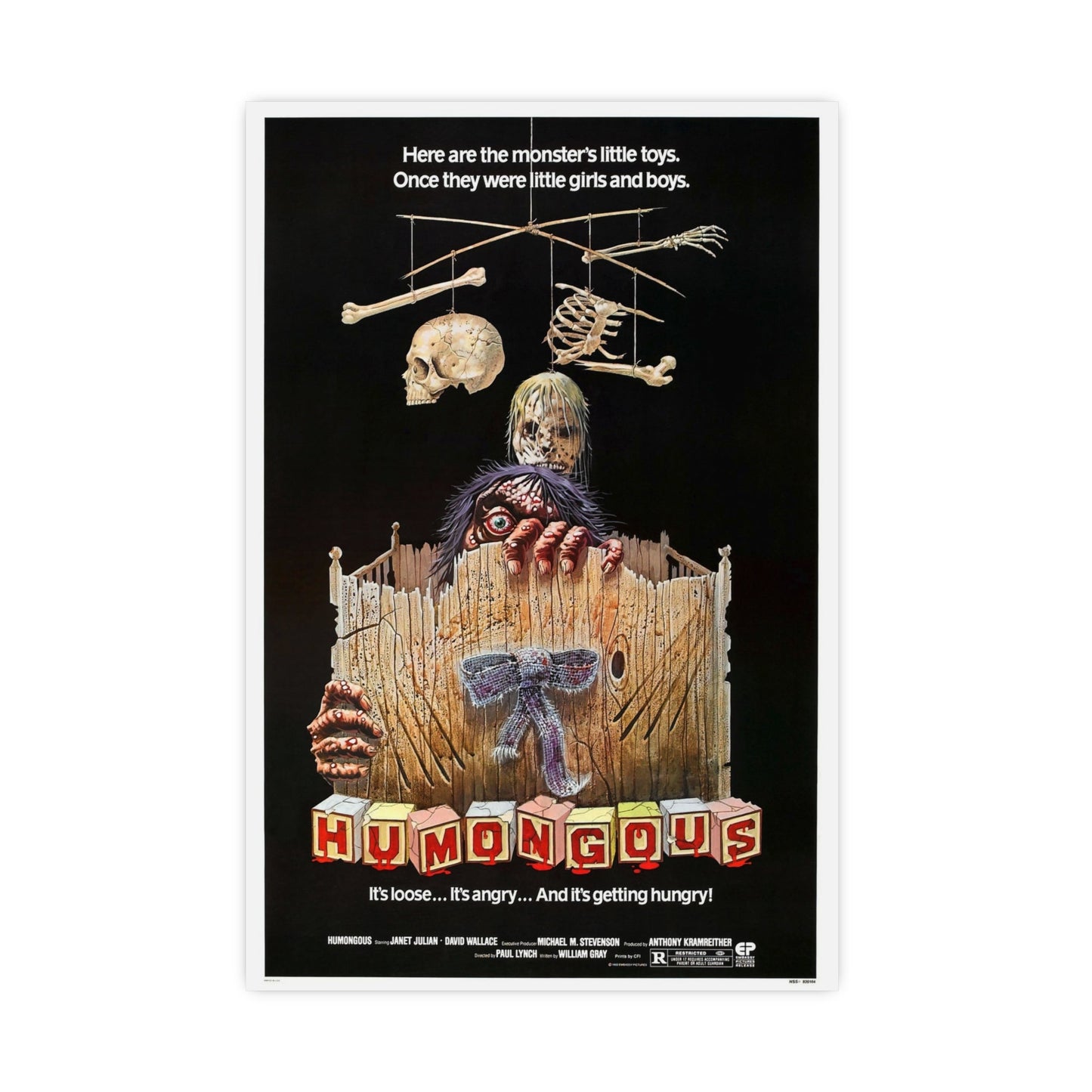 HUMONGOUS 1982 - Paper Movie Poster-16″ x 24″ (Vertical)-The Sticker Space