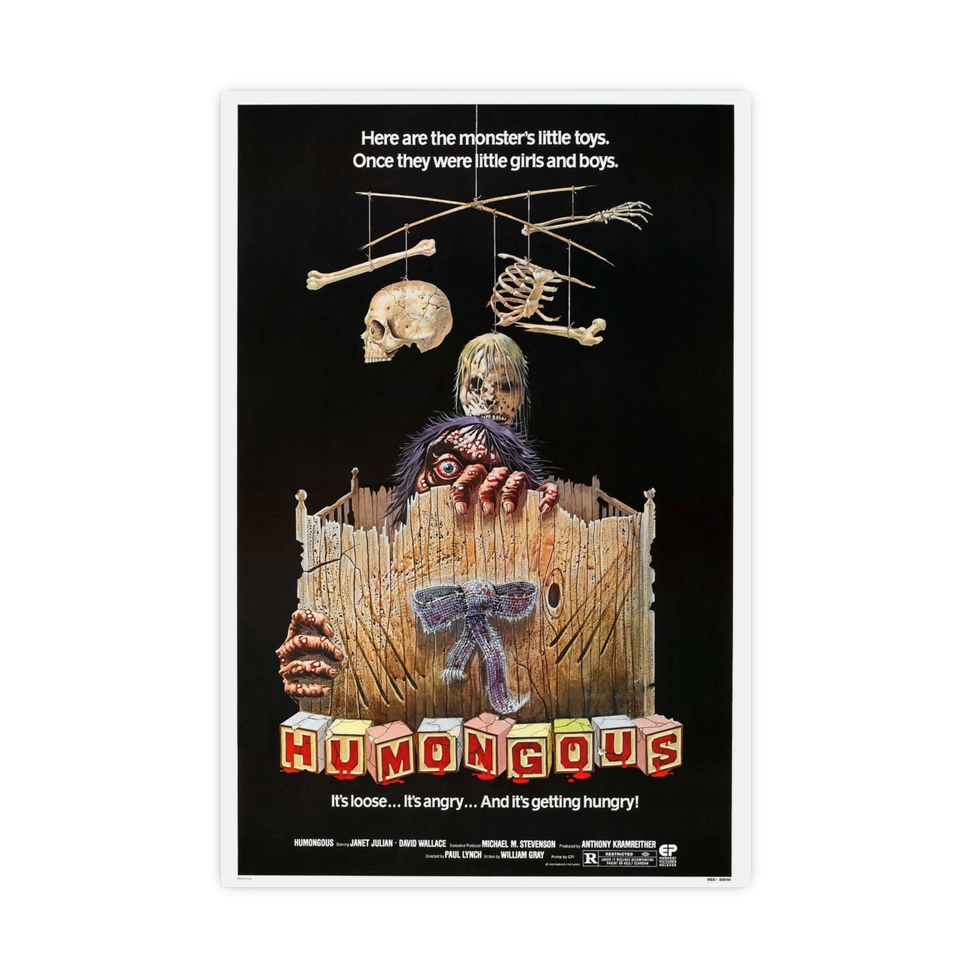 HUMONGOUS 1982 - Paper Movie Poster-20″ x 30″ (Vertical)-The Sticker Space