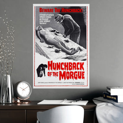 HUNCHBACK OF THE MORGUE 1973 - Paper Movie Poster-The Sticker Space
