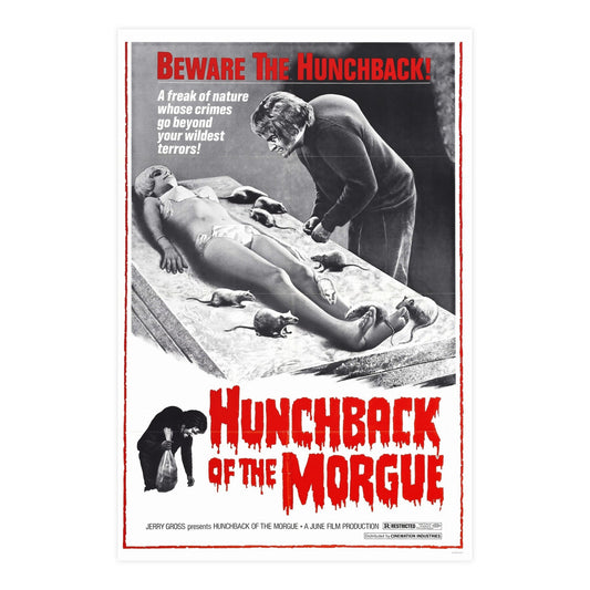HUNCHBACK OF THE MORGUE 1973 - Paper Movie Poster-24″ x 36″ (Vertical)-The Sticker Space