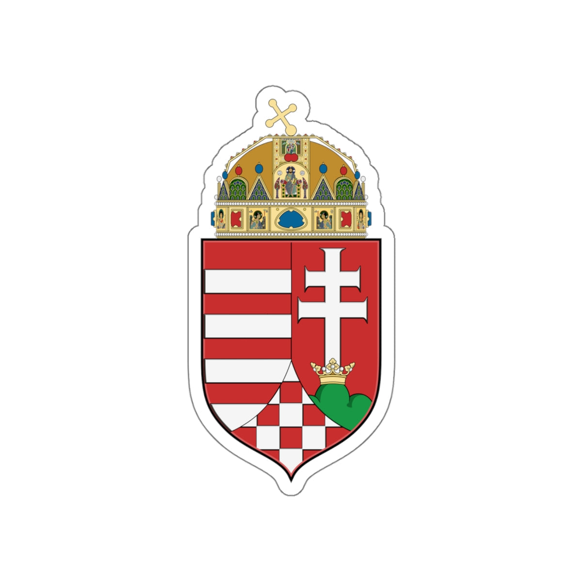 Hungary Country History (1916) STICKER Vinyl Die-Cut Decal-White-The Sticker Space