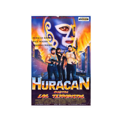 HURACAN VS THE TERRORISTS 1989 - Paper Movie Poster-11″ x 17″ (Vertical)-The Sticker Space
