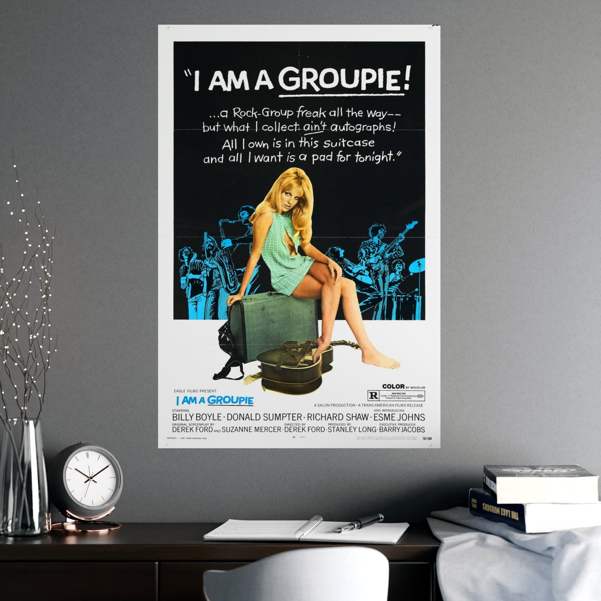 I AM A GROUPIE! 1970 - Paper Movie Poster-The Sticker Space