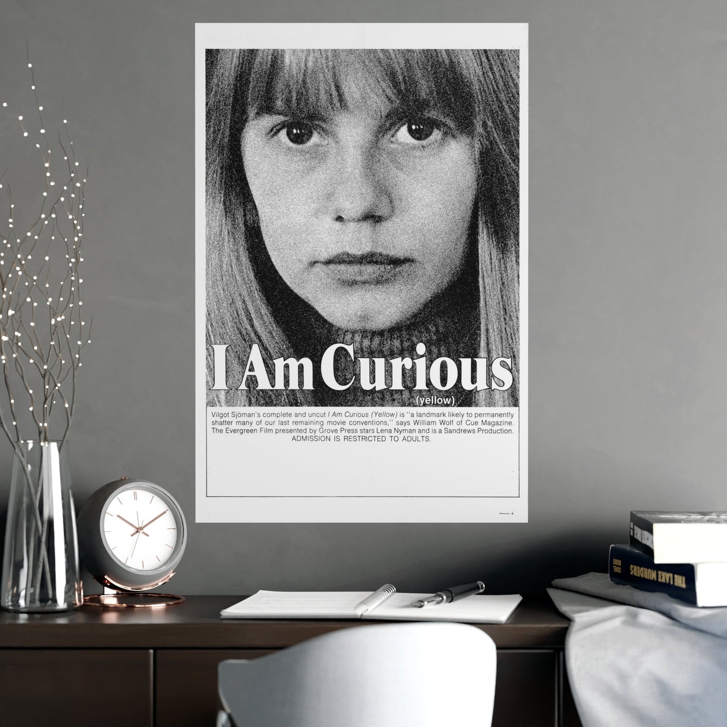 I AM CURIOUS (YELLOW) 1967 - Paper Movie Poster-The Sticker Space