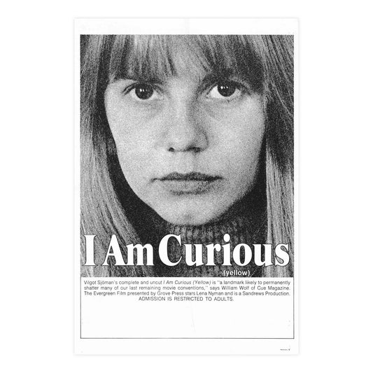 I AM CURIOUS (YELLOW) 1967 - Paper Movie Poster-24″ x 36″ (Vertical)-The Sticker Space