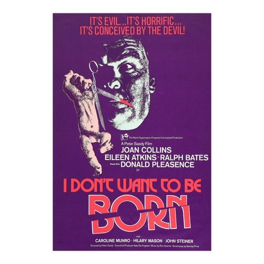 I DON'T WANT TO BE BORN (THE DEVIL WITHIN HER) 1975 - Paper Movie Poster-24″ x 36″ (Vertical)-The Sticker Space