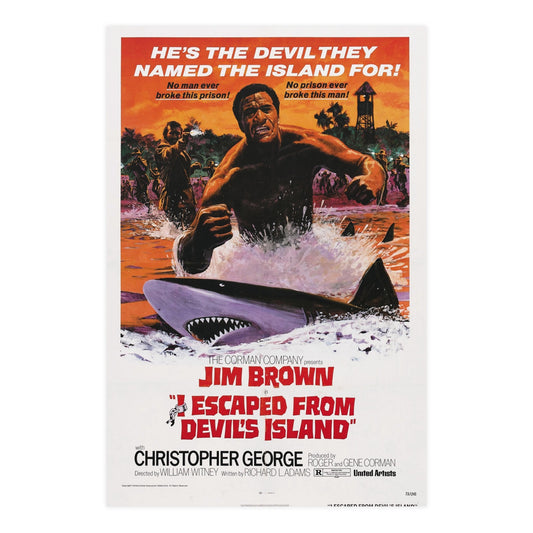 I ESCAPED FROM DEVILS ISLAND 1973 - Paper Movie Poster-24″ x 36″ (Vertical)-The Sticker Space