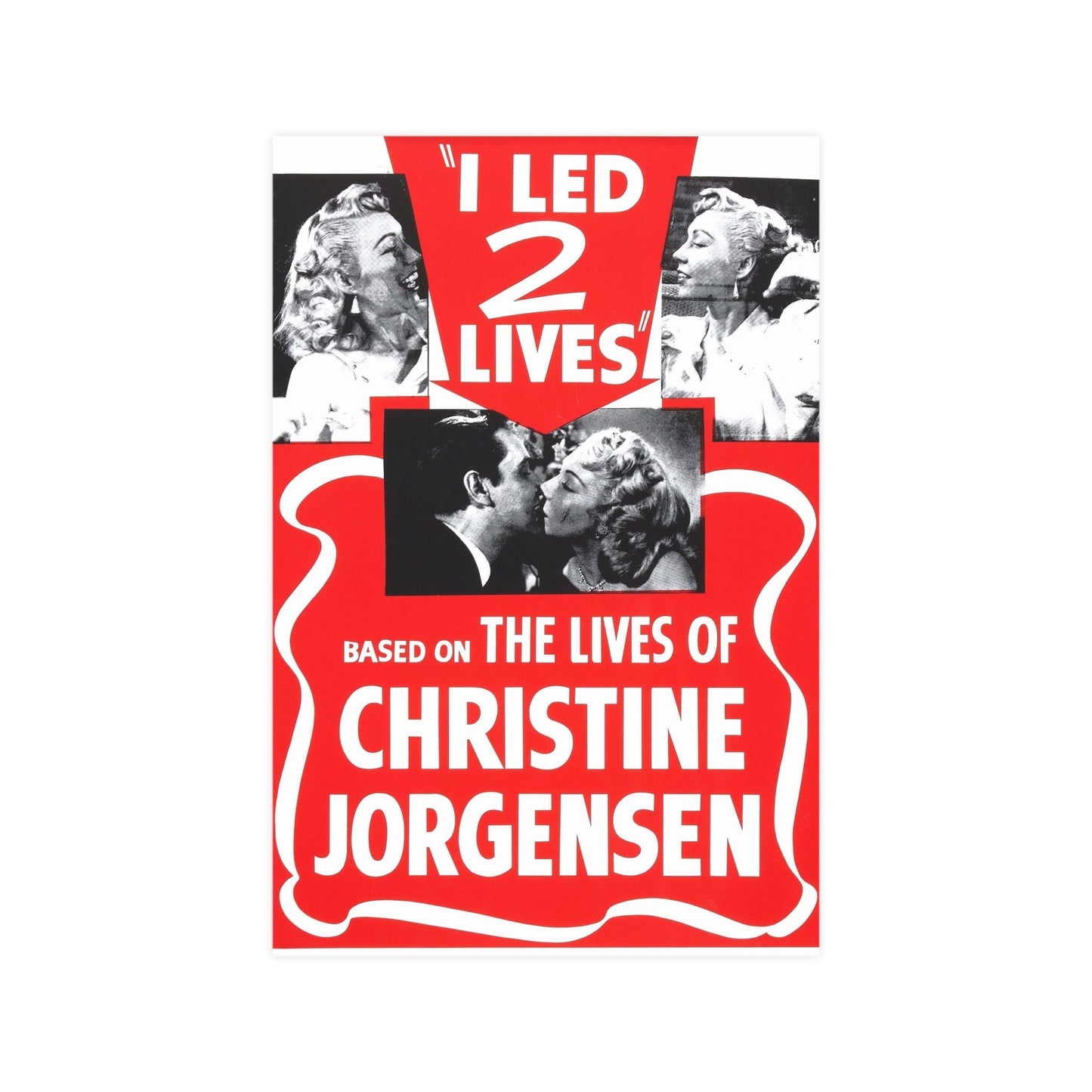 I LED 2 LIVES (GLEN OR GLENDA) 1953 - Paper Movie Poster-12″ x 18″ (Vertical)-The Sticker Space