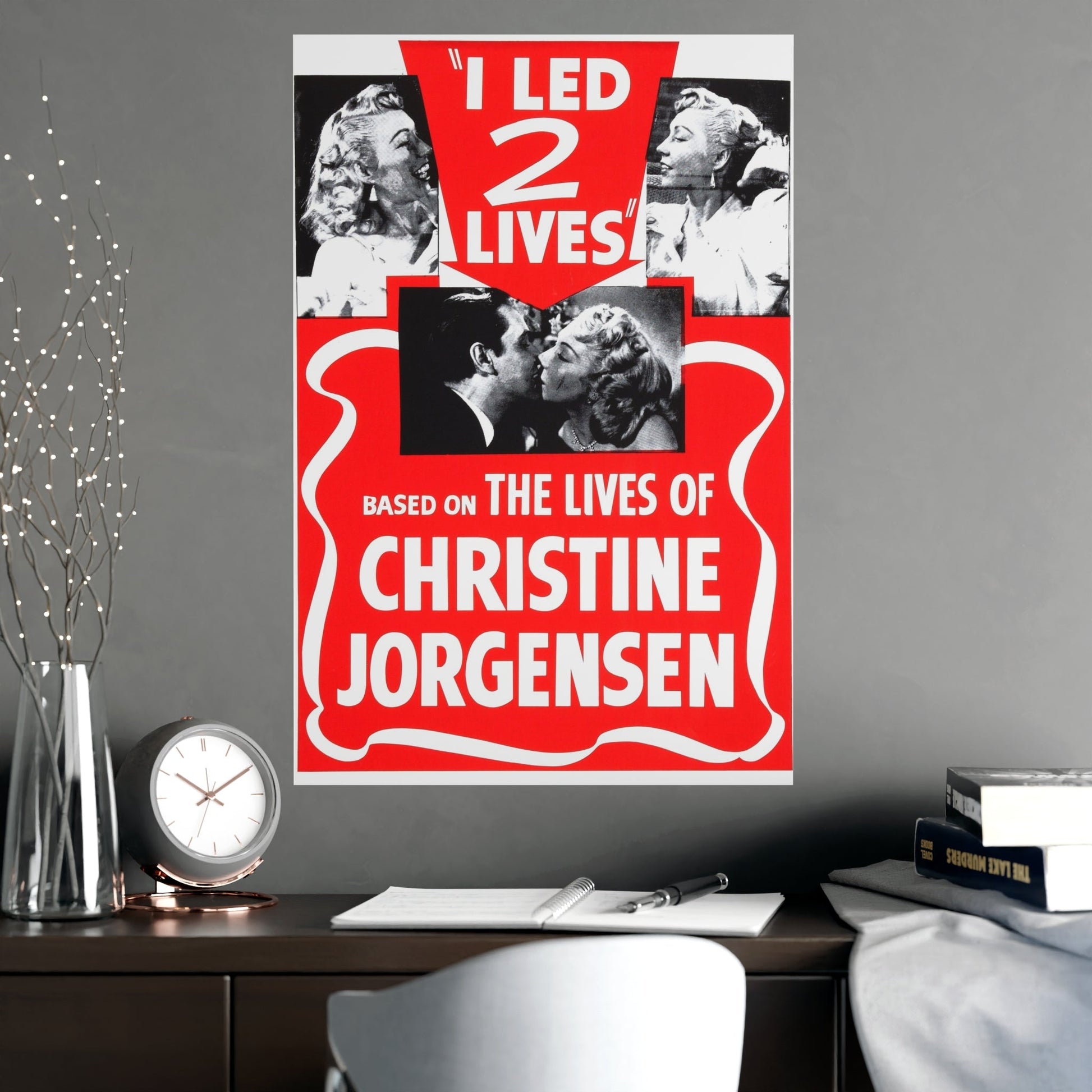 I LED 2 LIVES (GLEN OR GLENDA) 1953 - Paper Movie Poster-The Sticker Space