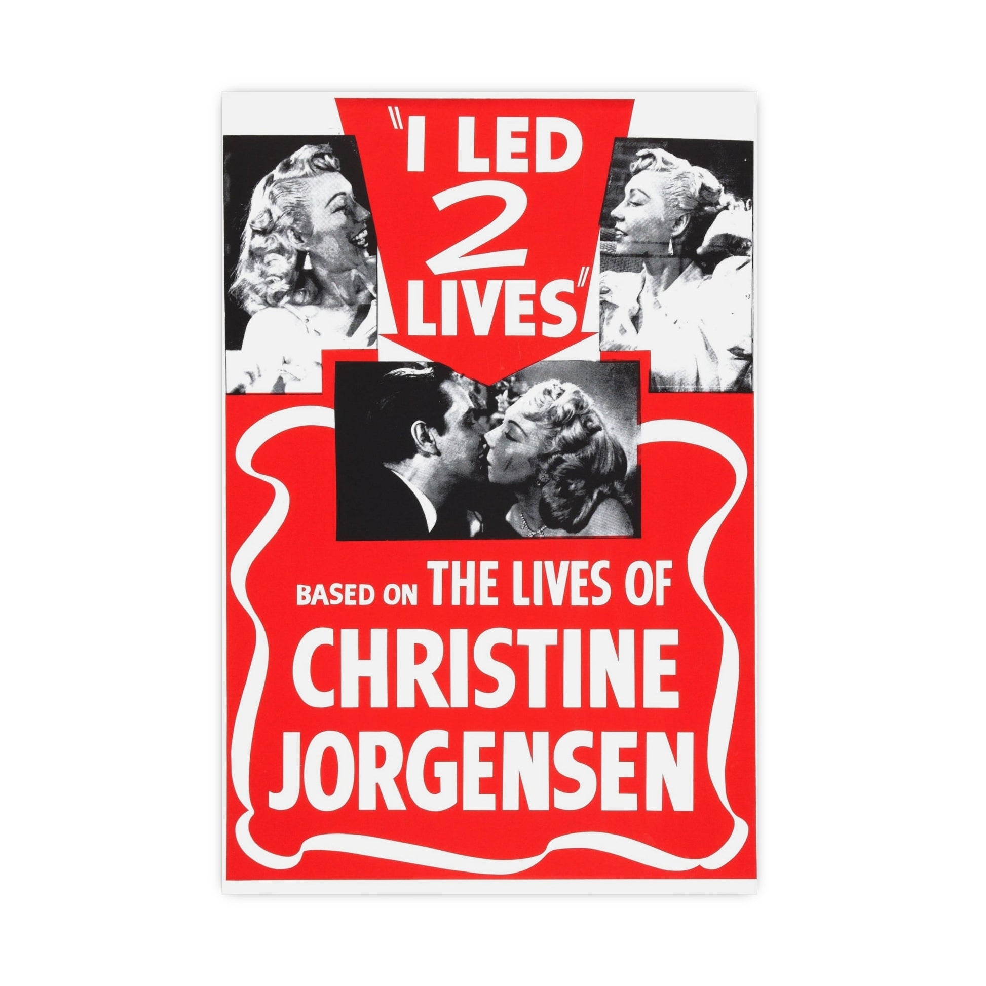 I LED 2 LIVES (GLEN OR GLENDA) 1953 - Paper Movie Poster-16″ x 24″ (Vertical)-The Sticker Space