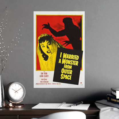 I MARRIED A MONSTER FROM OUTER SPACE 1958 - Paper Movie Poster-The Sticker Space