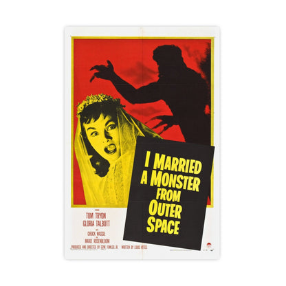 I MARRIED A MONSTER FROM OUTER SPACE 1958 - Paper Movie Poster-20″ x 30″ (Vertical)-The Sticker Space