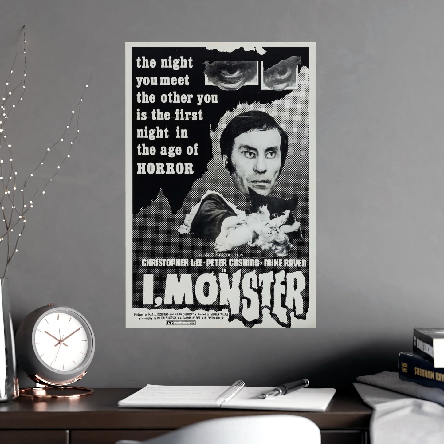 I, MONSTER (2) 1971 - Paper Movie Poster-The Sticker Space