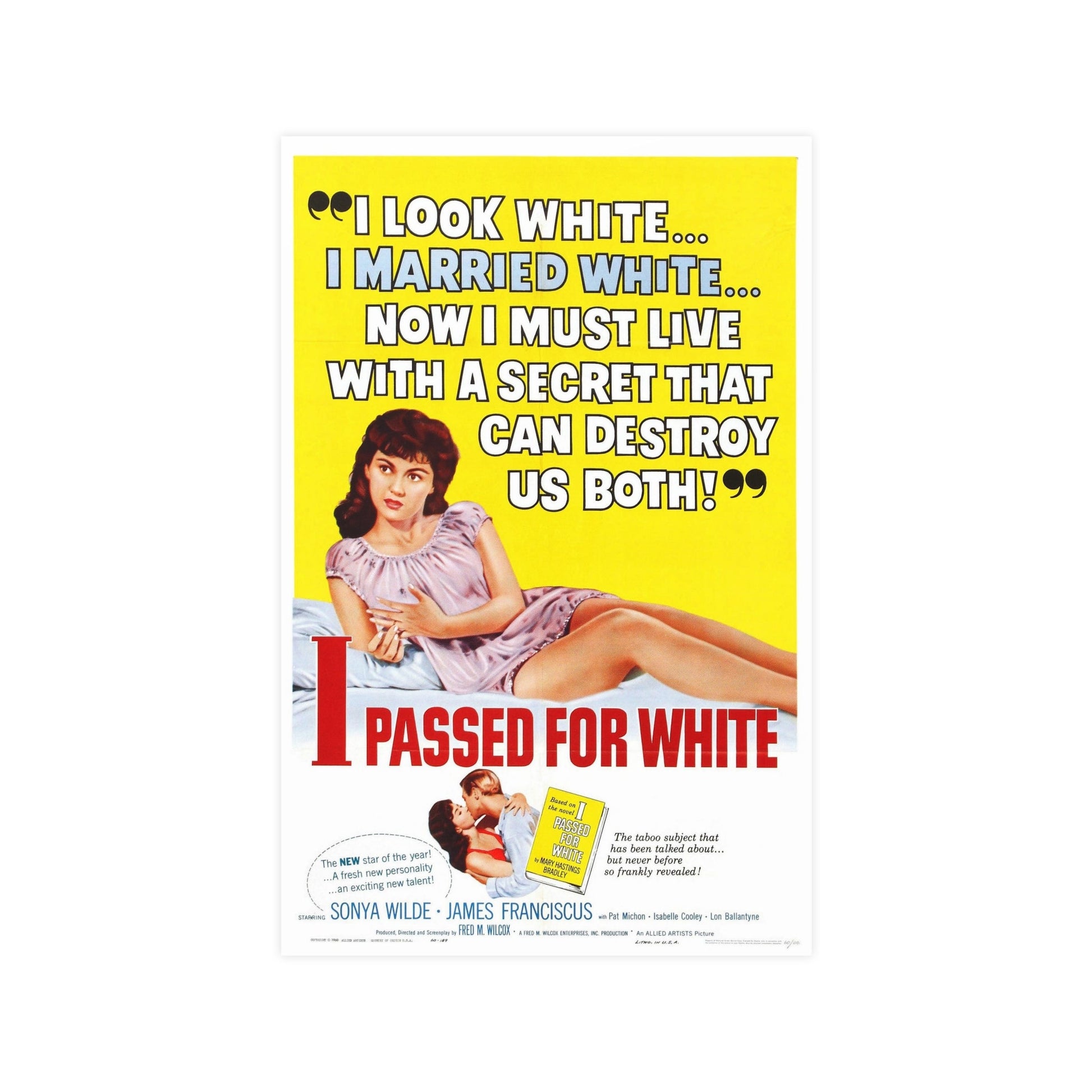 I PASSED FOR WHITE 1960 - Paper Movie Poster-11″ x 17″ (Vertical)-The Sticker Space