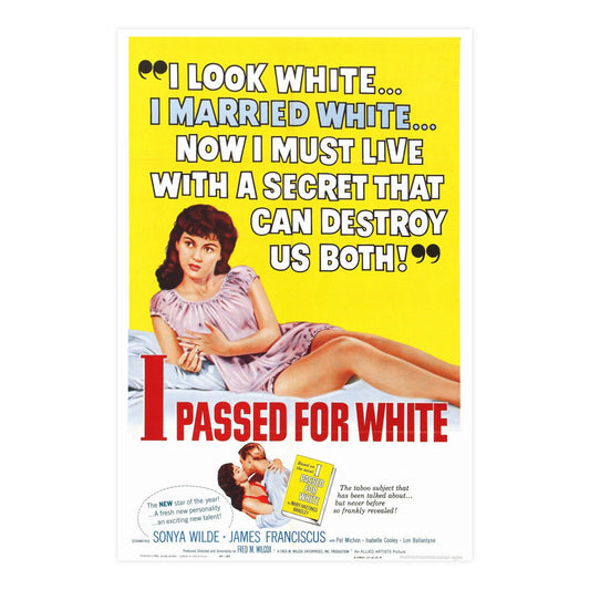 I PASSED FOR WHITE 1960 - Paper Movie Poster-24″ x 36″ (Vertical)-The Sticker Space