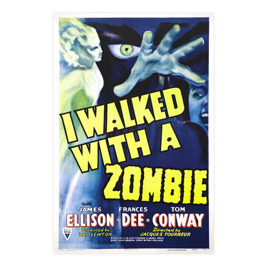 I WALKED WITH A ZOMBIE (2) 1943 - Paper Movie Poster-24″ x 36″ (Vertical)-The Sticker Space