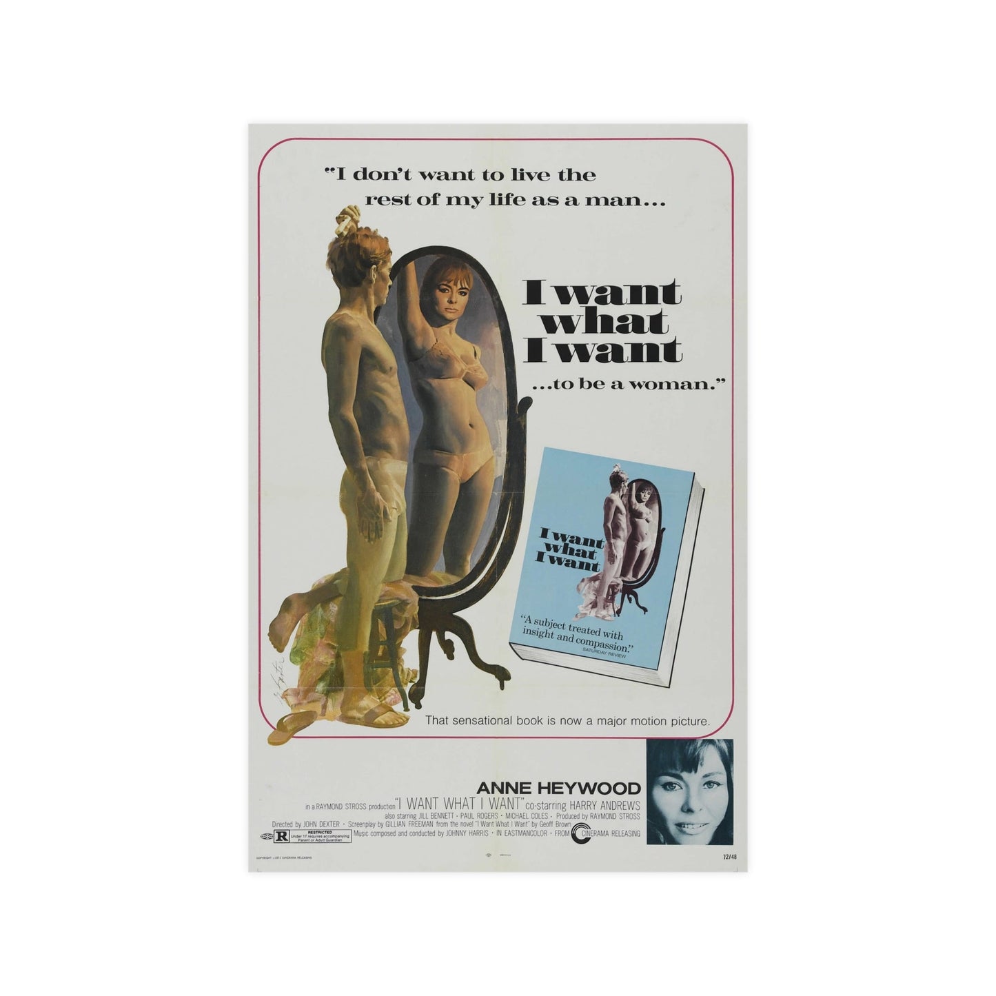 I WANT WHAT I WANT 1972 - Paper Movie Poster-12″ x 18″ (Vertical)-The Sticker Space