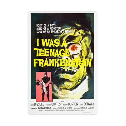 I WAS A TEENAGE FRANKENSTEIN 1957 - Paper Movie Poster-16″ x 24″ (Vertical)-The Sticker Space