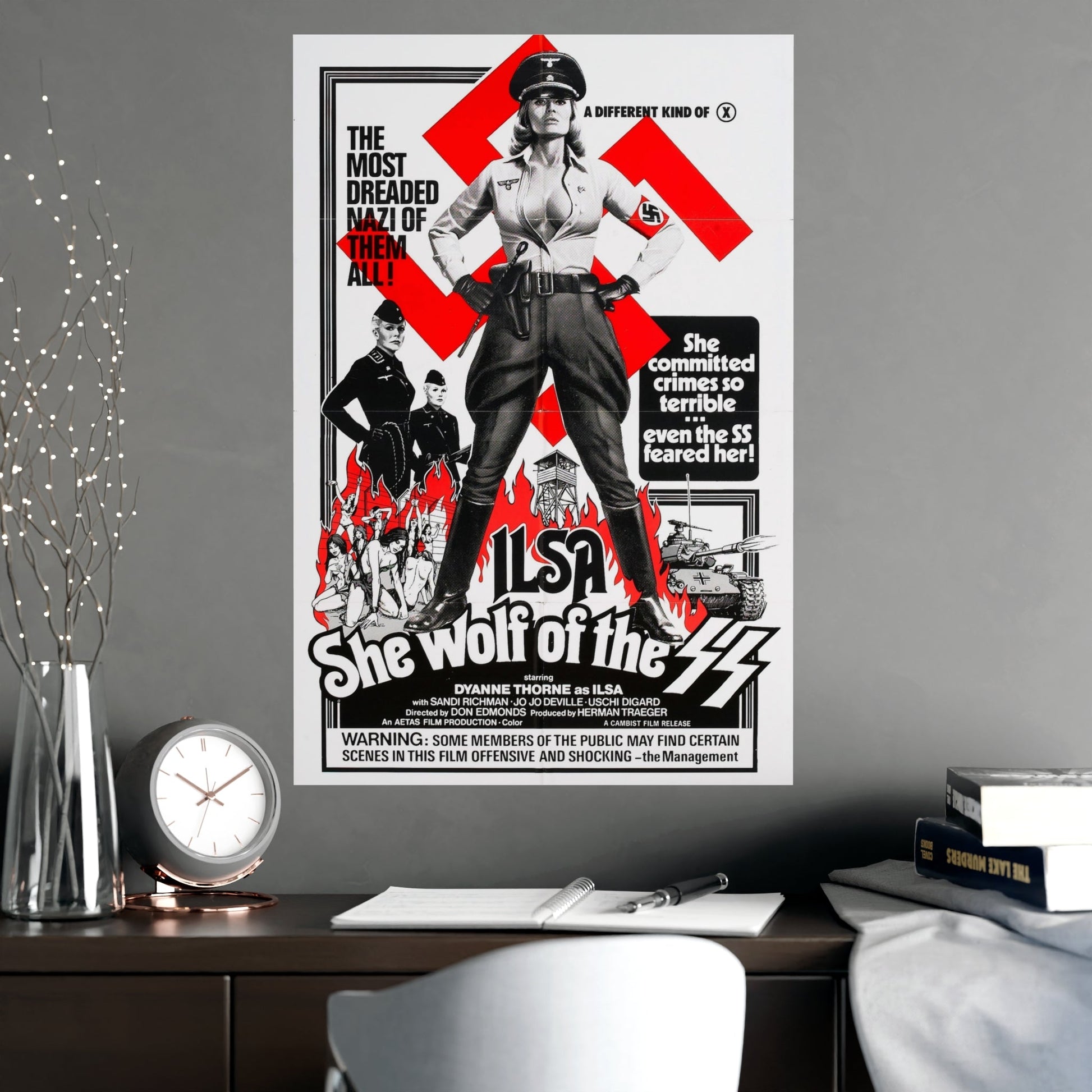 ILSA SHE-WOLF OF THE SS (2) 1975 - Paper Movie Poster-The Sticker Space