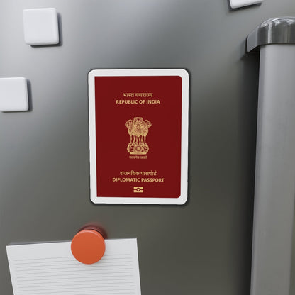 Indian Diplomatic Passport - Die-Cut Magnet-The Sticker Space
