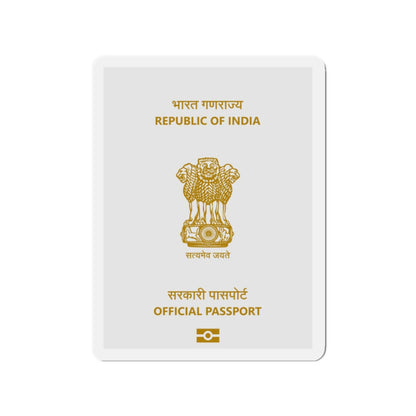 Indian Official Passport - Die-Cut Magnet-2" x 2"-The Sticker Space