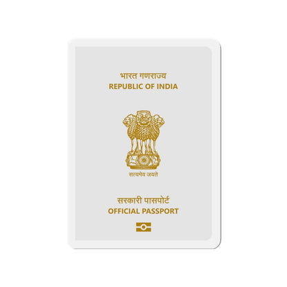 Indian Official Passport - Die-Cut Magnet-3" x 3"-The Sticker Space